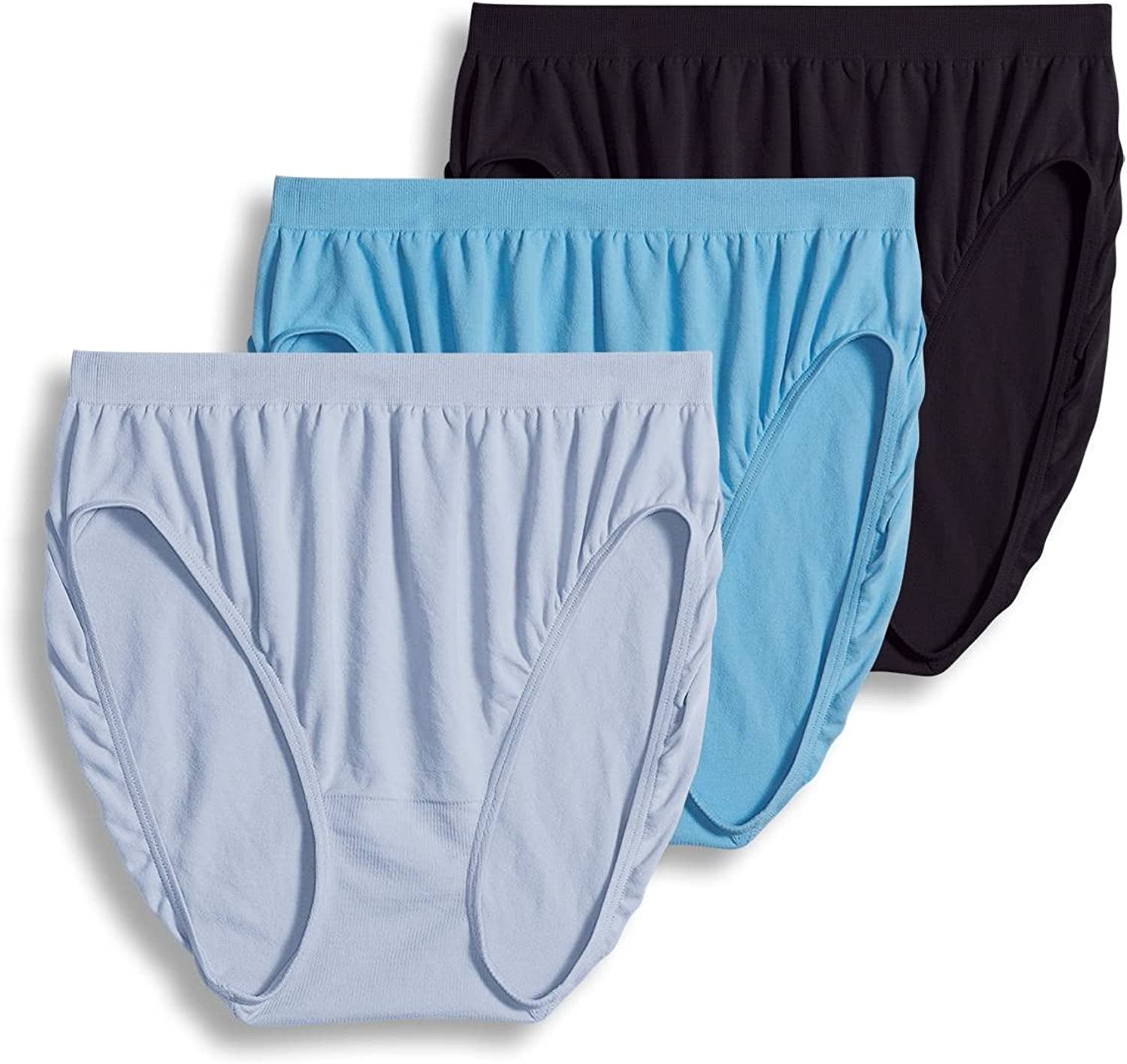 Jockey Women's Underwear Comfies Microfiber French Cut 3 Pack