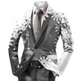thumbnail image 2 of Gray Luowei Men's Christmas Suit Jackets in Xl, Casual Loose - Fitting, Windproof, With All - Purpose Christmas - Themed Prints for Stylish Gentlemen , Christmas Fashion Plus Size Jackets, 2 of 4