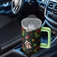 thumbnail image 4 of 40oz Holiday Tumbler with Straw Handle Leak Proof Stainless Steel Cup Christmas Day Gifts for Women Men, 4 of 4