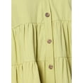 thumbnail image 4 of Rebdolls Women's Plus Oversized Layered Mini Dress - Green - 3X, 4 of 5