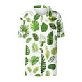 thumbnail image 5 of Gamivast Hawaiian Shirts for Women Fashion Print Summer Tops Floral Tropic Print V Neck T-Shirt Short Sleeve Button Up Tops Soft Cool Beach Shirts Green XXXXL Camisas Para Mujer, 5 of 5