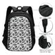 thumbnail image 3 of Disketp Black White Halloween Mochila de Viaje Estampada para Laptop con Puerto de Carga USB, Mochila Impermeable para Computadora – Regalo para Hombres y Mujeres, 3 of 7