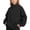 Black, variant on Jalioing Mock Neck Sweatshirt for Kids Casual Fashion Solid Color Long Sleeve Pullover Fall Winter Tops for Boys Girls