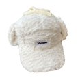 thumbnail image 2 of D GROEE Ladies Ear protective Baseball Winter Ladies Hat Earflaps Ear Thickened Plush Long Brim Sunshade Solid Color Lace Up Strap Windproof Lei White, 2 of 8