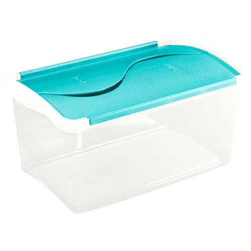 Sterilite 7 Qt Hinged Lid Box, Set of 6