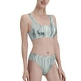 thumbnail image 2 of Kdxio Christmas Deer for Womens High Waisted Bikini Top Sports Style Two Piece Bathing Suits, 2 of 7