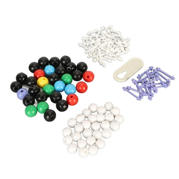 Kit De Modelo Molecular De Química, 136 Piezas Herramienta De Eliminación De Enlaces De Modelo Molecular De Química Orgánica Capacidad Práctica 59 átomos 76 Enlaces Para