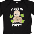 thumbnail image 4 of Inktastic Cute Sloth I Love My Poppy with Green Leaves Boys or Girls Long Sleeve Baby Bodysuit, 4 of 5