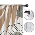 thumbnail image 4 of Blackout Kids Curtains,Brown Boho Plant Pattern Childrens Insulated Curtains Set Of 2,Bedroom Essentials,Toddler Room Decor 42x84in(106x213cm), 4 of 5