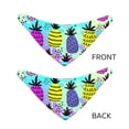 thumbnail image 6 of Kll Graffiti Pineapples On Neon Background Dog Bandanas,Triangle Reversible Pet Scarf For Small Medium Large And Extra Large Dogs-Small, 6 of 7