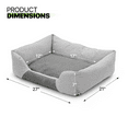 thumbnail image 3 of Magshion Cuddler Pet Bed Medium, Light Gray, 27" * 21" * 7", 3 of 11
