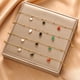 thumbnail image 4 of Pulsera de trébol Heldig de acero de titanio con incrustaciones de concha colgante, 4 of 6