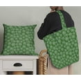 thumbnail image 5 of Soimoi Vert Poly Georgette Tissu Flocons de Neige Imprimé Floral 1 Yard 42 Inch Wide, 5 of 5