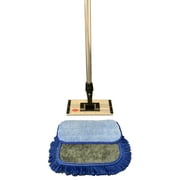 Small Microfiber Mop Kit - Includes (2) High Quality 12 Inch Microfiber Mop Pads with Handle and Frame