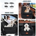 thumbnail image 4 of Small Dog Car Seat, Memory Foam Dog Booster Car Seats with Thick Cushion for Medium Dogs Under 35lbs, Detachable Washable Dog Bed for Car, Pet Carseat with Storage Pockets,2 Safety Belts, 4 of 6