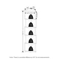 thumbnail image 3 of Furinno Econ 5-Tier Zigzag Corner Shelf Bookcase, Bookshelf, Espresso/Black, 3 of 6