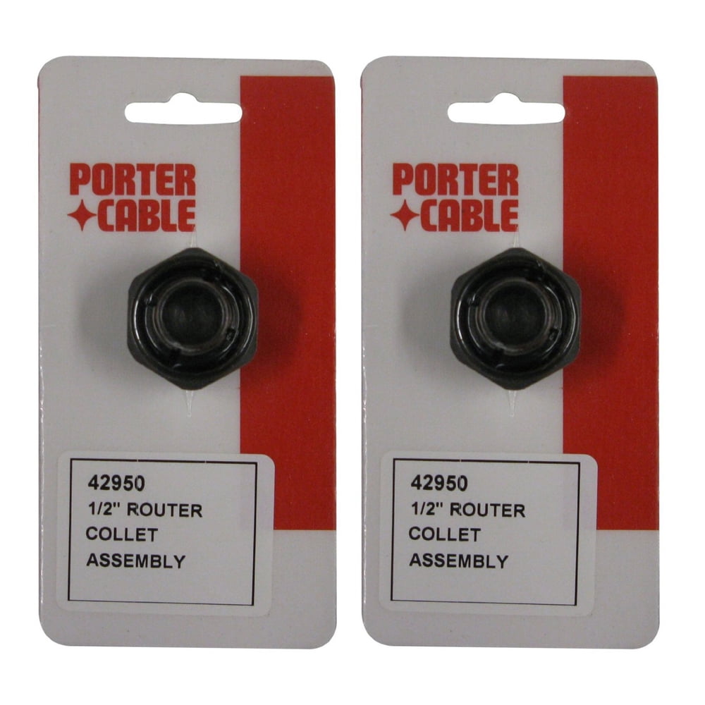 Porter Cable 2 Pack OF OEM Replacement 1/2" Collets For for 690/6902