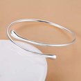 thumbnail image 5 of Silver Plated Bracelet Shining Bangle Bracelets (Silver), 5 of 5