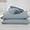 Dusty Blue, variant on Simple&Opulence Linen Sheet Set-Linen Cotton Blend Bedding set-4 Pieces(1 Flat Sheet,1 Fitted Sheet&2Pillowcase)-Soild Color Collection,Soft & Cozy,Cooling Bedding- Full Size, White