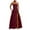 DT-Wine, variant on DailyTrove Women's Two-Tone Strapless High-Slit Maxi Dress - Polyester Formal Evening Gown, Edgy for Galas & Weddings