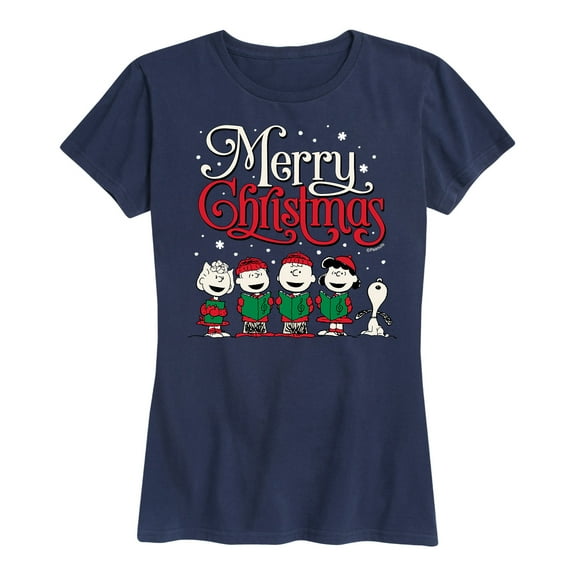 Peanuts - Merry Christmas Chior - Women's Short Sleeve Graphic T-Shirt