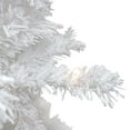 thumbnail image 4 of Northlight 7.5' Pre-Lit Flocked White Spruce Artificial Christmas Tree - Clear Lights, 4 of 6