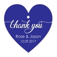 thumbnail image 1 of 100 PCS Personalized Wedding Favor Gift Tags Thank You Custom Made Heart Shape Hang Tags, 1 of 1
