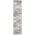 thumbnail image 2 of SAFAVIEH Berber Damian Abstract Shag Runner Rug, Gray Blue/Cream, 2' x 22', 2 of 8