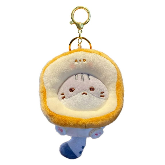 KUFptva Cartoon Cats Plush Toy Bag Charm Fashion Key Ornament Plush Texture Hanging Pendant Suitable for Kids and Teens Present