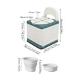 thumbnail image 4 of Portable Toilet Foldable Strong Load Bearing Mobile Bedside Commode Chair With Wide Seat For Adults Elderly Pregnancy, 4 of 5
