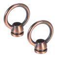 thumbnail image 1 of Paquete de 2 Tuercas Oculares M10, Carga Máxima de 15kg 36x43mm Anillo Métrico en Forma de Bucle Femenino [Tono Cobre], 1 of 6
