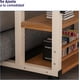 thumbnail image 5 of Escritorio 3 Niveles Bluelander, Altura Ajustable, Minimalista, Ruedas con Bloqueo, Café, 5 of 5