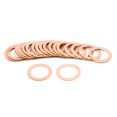 thumbnail image 2 of Unique Bargains 18mm Inner Dia Copper Crush Washers Flat Sealing Gaskets Rings 20pcs, 2 of 3