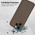 thumbnail image 2 of Funda de teléfono MZELQ para iPhone 15 Pro Max Silicone - Marrón, 2 of 6