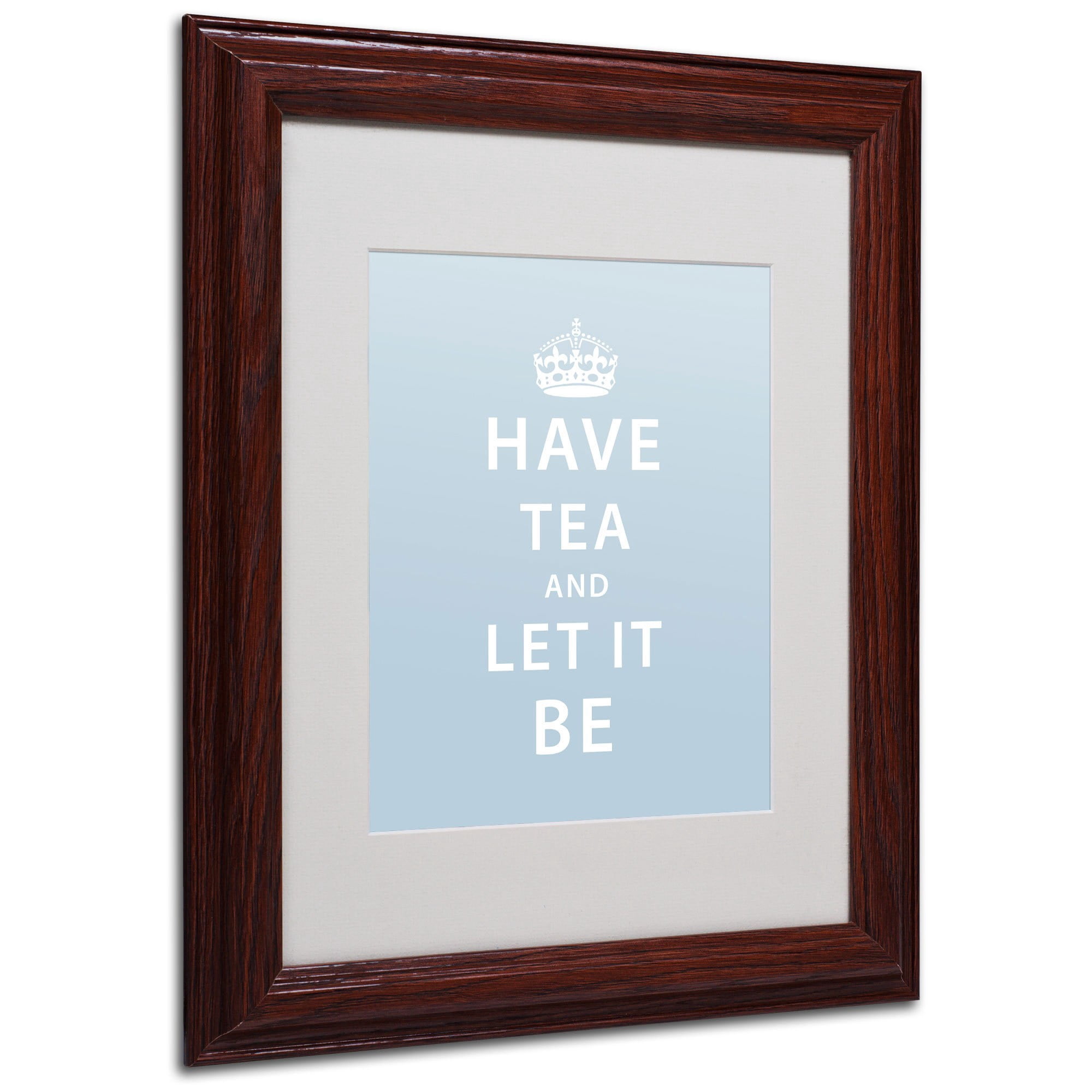 Trademark Fine Art "Have Tea" Canvas Art by Megan Romo, Wood Frame