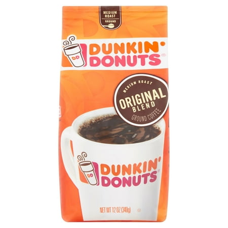 Dunkin' Donuts Original Blend Medium Roast Ground Coffee, 12 oz