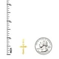 thumbnail image 2 of 10k 10k Yellow Gold Unisex Crucifix Cross Religious Gift Charm Pendant, 2 of 3