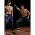thumbnail image 5 of NELEUS Mens 7" Workout Running Shorts Athletic Shorts Lightweight with Pockets,Black+Gray+Navy Blue,US Size L, 5 of 7