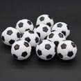 thumbnail image 4 of Mini balones de fútbol de 28mm/1,1 pulgadas, fútbol de mesa clásico, balones de fútbol de mesa de gran elasticidad, blanco y negro, 12 Uds. Inevent OD006728-00, 4 of 7