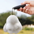 thumbnail image 3 of Llavero de Coche Suave Conejo Pompom, Colgante Hecho a Mano de Piel Falsa de 10 cm Llavero Lindo, 3 of 7