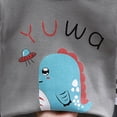 thumbnail image 4 of Ymyiu Long Sleeve Boys Shirts Boys Long Sleeve Shirts Cotton Basic Tops Kids Crewneck T-Shirts Long Sleeve Layering Shirts Tee for Daily/School/Party, As Gift 12-18 Months(Grey, 12-18 Months), 4 of 4