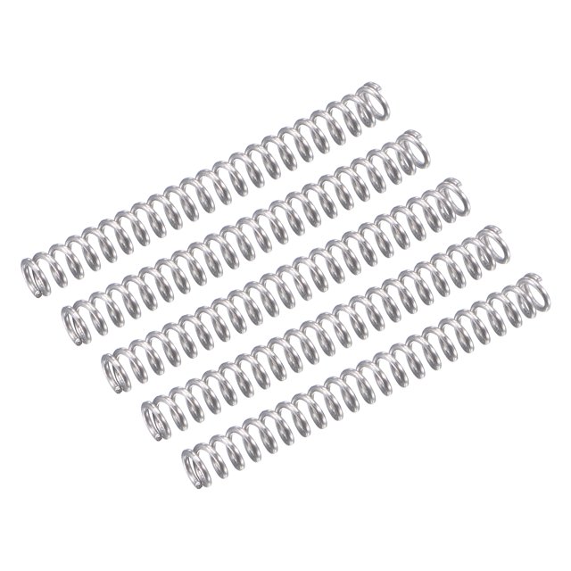 Unique Bargains Ressort de Compression 5 Pack Acier Inoxydable 304, 2mm OD, Fil de 0,3 Mm, Longueur de 15 Mm
