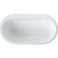 thumbnail image 3 of Proflo PFFSO6636AWH Borealis 66" Acrylic Soaking Tub - White, 3 of 4