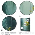 thumbnail image 3 of Designart "Emerald Canopy Bold Forest art painting V" Forest Floater Framed Canvas Art Print, 3 of 7