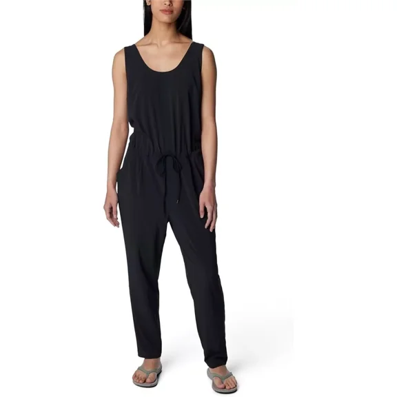 Columbia Women's Anytime Tank Jumpsuit, Black, XL