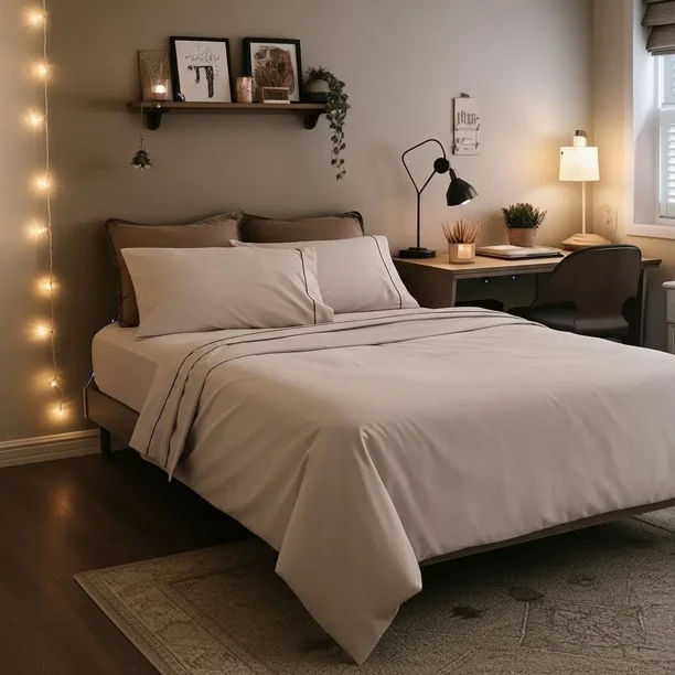 Juego de Sábanas King Size 2800 Hilos Extra Suave Premium Lisa Soft Nature