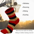 thumbnail image 6 of LOFIR Toe Socks for Men Five Finger Striped Sock Running Athletic Cotton Mens Ankle Socks Size 7-10.5, 5 Pairs, 6 of 6