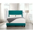 thumbnail image 7 of Picket House Furnishings Emery Upholstered Queen Platform Bed, Teal, 7 of 7