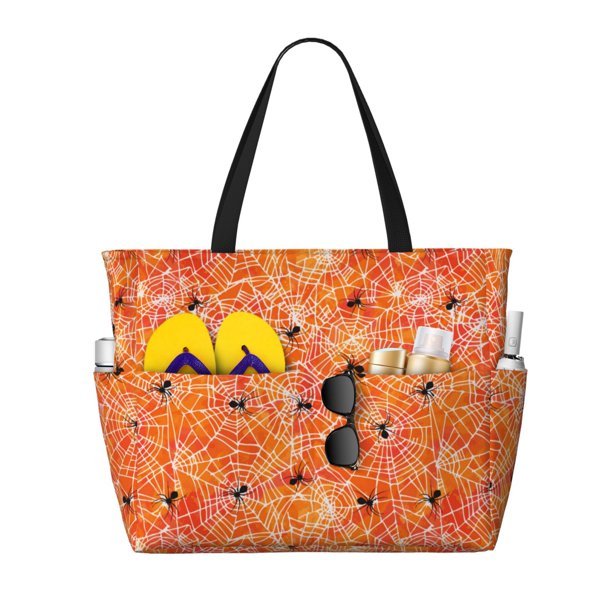Disketp Spider Bolsa de Playa de Gran Capacidad, Bolso Impermeable y a Prueba de Arena para Mujer, Ideal para Playa, Piscina y Natación