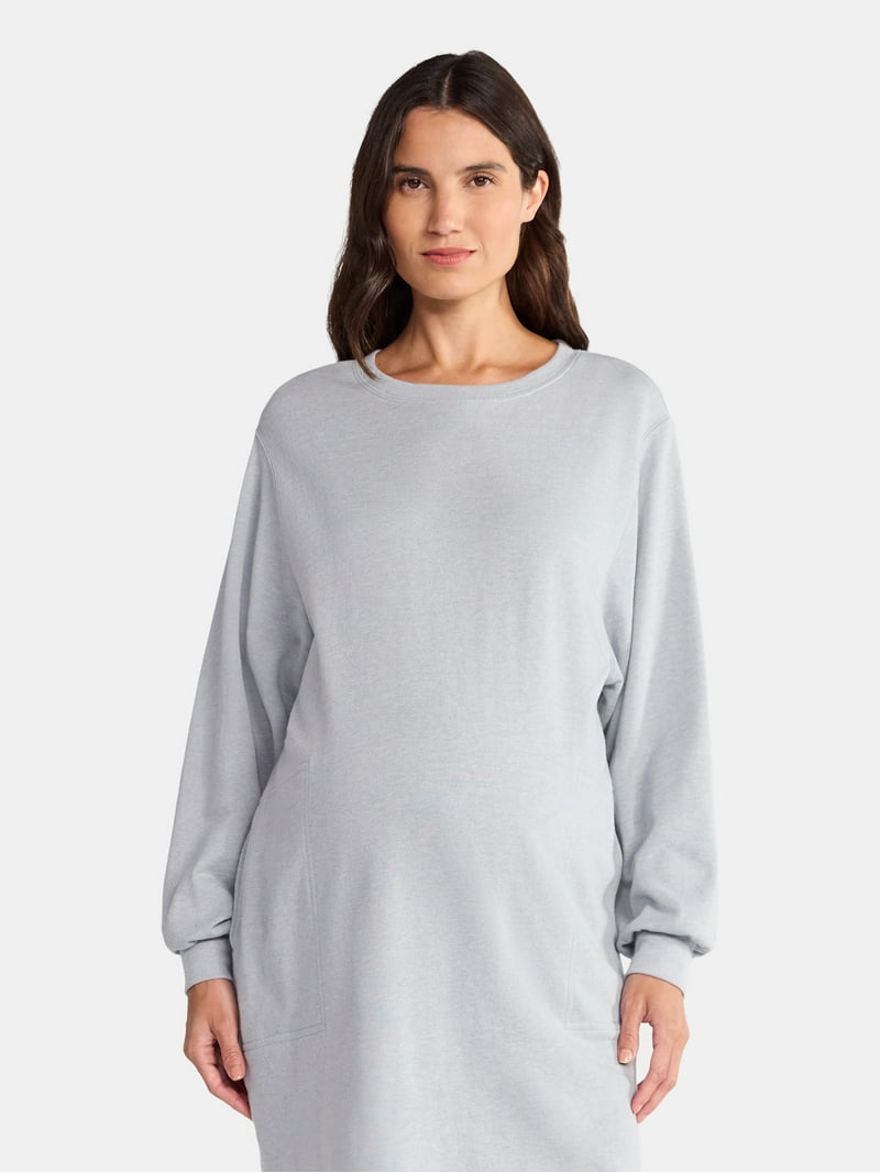 women's grey sweatshirt dress Forever 21 Gray Sweatshirt Dress main image 0